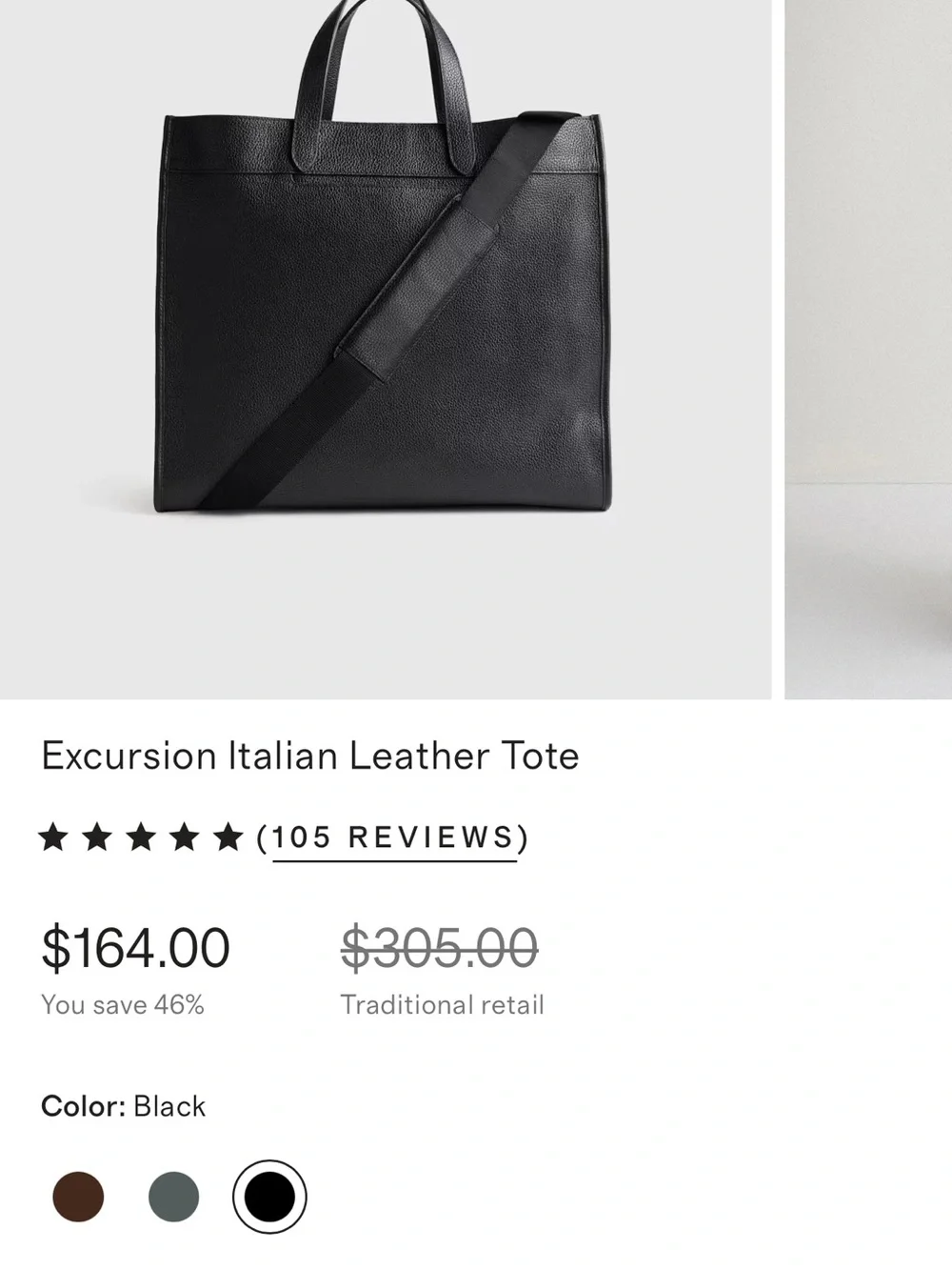 Quince Leather Tote Bag - Forest/olive Green